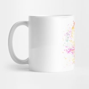 Abstract Vibrant Multicolor Brush Strokes and Splatters 4 Mug